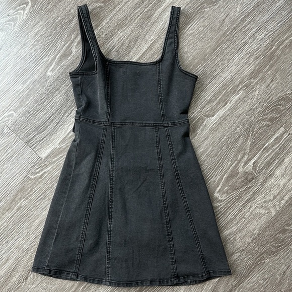 Black/Gray Jean Dress - Picture 2 of 2